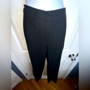 NWT Marshall Fields Women’s 12 Black Wool Trouser Dress Pants Straight Leg L